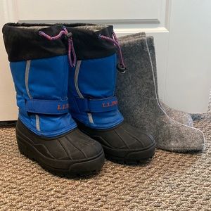 LL Bean Kids Snow Boots